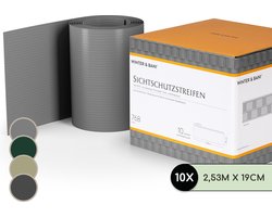 Vlechtband vlechtstrook schutting pvc-hardplastic 2,53 x 0,19 m