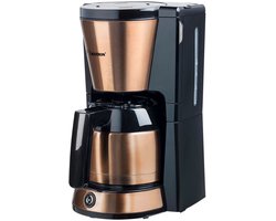 Bestron Koffiezetapparaat filterkoffie 900W - ACM1000CO - 1 L, 8 koppen - Thermoskan - Koper