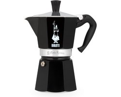 Bialetti Moka Express - Percolator - 6 kops - Aluminium - Zwart