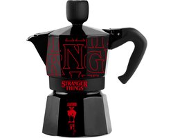 Bialetti Stranger Things - Percolator - Moka Express 3 kops - Aluminium - Met Stranger things sound effect