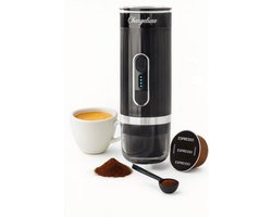 Chargeluxe-Draagbaar Koffiezetapparaat –koffiemachine-Koffiezetapparaten voor onderweg - Draagbare Elektrische Espressomachine –Dolce Gusto Capsules-Gemalen koffie-Nespresso cups Koffie-12 Volt-Reizen-Onderweg-gadgets