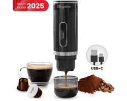 Chargeluxe - Draagbaar Koffiezetapparaat – koffiemachine - Koffiezetapparaten voor onderweg - Draagbare Elektrische Espressomachine – Dolce Gusto Capsules - Gemalen koffie - Nespresso cups Koffie - 12 Volt - Reizen