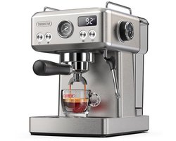 HiBREW H10A Halfautomatische Espressomachine-19 Bar Druk-Professionele Programmeerbare Functies-Optionele Programmabereik-Krachtig Stoomsysteem-Thermo Spiraal Verwarming Systeem & Warme Kopjes Functie