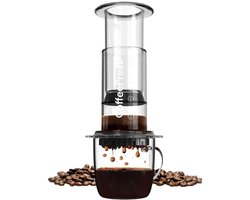 JOR Products® Coffee Press - Transparant - Aeropress - Koffiezetapparaat - Koffiebonen - Koffie - Espressomachine - Reizen - Camping - incl RVS Filter