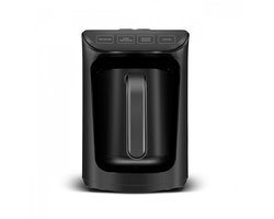 Karaca Hatir Hüp Shiny Black – Volledig Automatisch Turks Koffiezetapparaat – 535W – 5 Kops – Antiaanbaklaag – Overkookbeveiliging – Geluidswaarschuwing