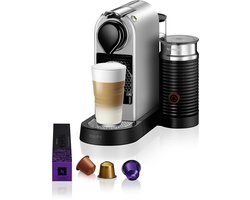 Krups Nespresso Citiz & Milk XN761B - Koffiecupmachine - Zilver - Met Melkopschuimer - Compact - Retro Design