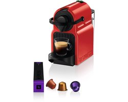 Krups Nespresso Inissia XN1005 - Koffiecupmachine - Rood - Compact - Energiezuinig - Voor Nespresso Cups