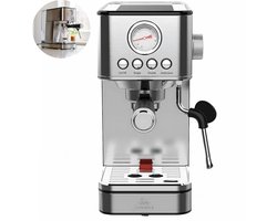 LunaSea® LunaPress - Espressomachine - Boiler Pressure Technology - Pistonmachine - RVS - Geschikt Voor Koffiecups - Inclusief Ontkalkingstabletten