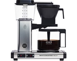 Moccamaster KBG Select - Douwe Egberts - Filterkoffiezetapparaat - Chroom - 5 jaar garantie