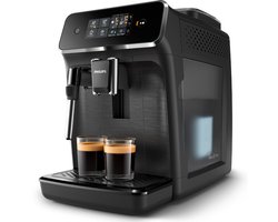 Philips 2200 Series - Volautomatische Espressomachine - 2 Soorten Koffie + Heet Water - Zwart / Matzwart - + AquaClean Filter - EP2220/10