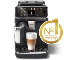 Philips 5500 Series - Espressomachine - 20 Warme & Koude Dranken - LatteGo Melksysteem - 40% Stiller - QuickStart - AquaClean Filter - Volautomatisch - Zwart - Koffiemachine met bonen - EP5541/50