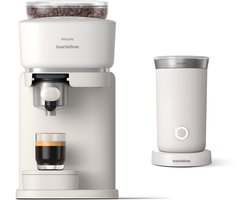 Philips Baristina + Melkopschuimer Bundel - BAR303/00 - Espressomachine - Pistonmachine - Wit