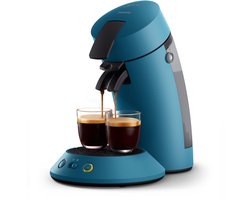 Philips Senseo Original Plus Koffiepadmachine CSA210/00 - Keuze uit 1 of 2 Kopjes - Instelbare Intensiteit - Automatische Uitschakeling - Blauw