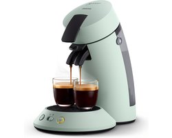 Philips Senseo Original Plus Koffiepadmachine CSA210/20 - Keuze uit 1 of 2 Kopjes - Instelbare Intensiteit - Automatische Uitschakeling - Mintgroen