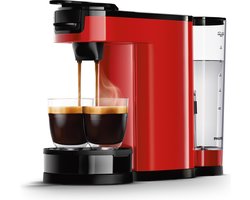 Philips Senseo Switch HD6592/84 - Koffiezetapparaat Filterkoffie & Pads - voor 2 tot 7 Kopjes Koffie - Rood