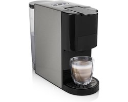 Princess 249451 Multi Capsule Koffiemachine - 5 in 1 - Geschikt voor Nespresso - Dolce Gusto Capsules - Zwart / Zilver