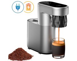 Pura Coffee C1 Mini Espressomachine – 20 bar – 3s Instant Heat – Compact & Draagbaar – Voor Thuis & Outdoor– Alleen geschikt voor koffiepoeder