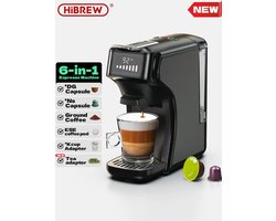 Seastone - Nieuw 6 in1 Capsule Koffiezetapparaat -HiBREW H1B - Koffiemachine - Warm-Koud - Meerdere Espresso Cafetaria - Cappuccino - Koffiezetapparaat - Dolce Gusto - Nespresso - Poeder