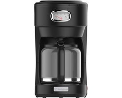 Westinghouse Retro Filter-koffiezetapparaat – Filterkoffie – Herbruikbaar Filter – 1,25L – 10 Koppen – 1000W – Zwart