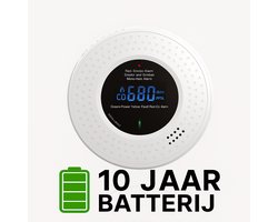 2-in-1 Rookmelder en Koolmonoxidemelder – Combi Rook & CO -Rook en koolmonoxidemelder in één – 10 jaar batterij – CE ROHS FCC – Rookalarm & CO Detector – Veilige Brandbeveiliging voor Thuis