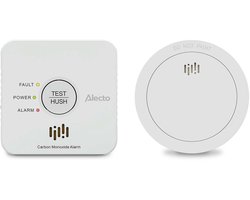 Alecto SDX04 Brandmelder Veiligheidsset - Rookmelder SD1030 + Koolmonoxidemelder COA1920 - Voldoet aan Europese normen