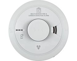 Ei Electronics multi-sensormelder rook-CO-hitte melder 230V met 10 jaars lithium back-up - bedraad koppelbaar (EI3030)