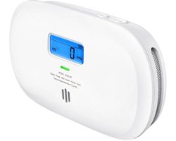 KAD® Rookmelder - Koolmonoxidemelder met Digitaal Display - Betrouwbare CO-Melder voor Thuis - Wit- 142cm x 32cm x 75cm