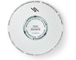 Nedis Rook- en koolmonoxidemelder - Batterij Gevoed - Batterijlevensduur tot: 10 Jaar - EN 14604 - Met testknop - 85 dB - ABS - Wit