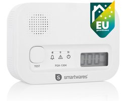 SCH® Koolmonoxidemelder - Koolmonoxidemelders - Wit - 4cm x 11cm x 8cm