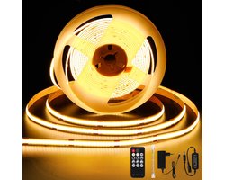 Amdelne LED Strip - 5 Meters - 320LED/M DC24V 36W 3960LM 3000K -Met RF Afstandsbediening