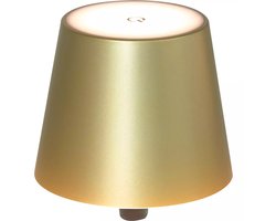 Benson Aanraakdimbare LED flessenlamp - goud - oplaadbaar - compact ontwerp - warm wit licht