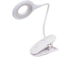 Benson Oplaadbare LED-lamp met klem - 3 dimstanden - 3 watt - flexibele hals