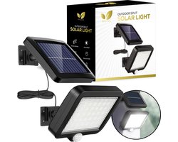 Besjaar Solar Buitenverlichting - Buitenlamp met Bewegingssensor - Wandlamp Tuinverlichting - IP65 Waterdicht - 1000 Lumen - 5m Kabel