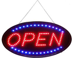 BOTC Neon verlichting-LED open bord - 25x48cm - OPEN Ledborden - Winkelbord OPEN - Reclame bord