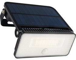 Brendz Solar Buitenlamp Bewegingssensor, 1000 Lumen, IP54 Waterbestendig, 3 Lichtmodi, Solar Wandlamp Buiten, LED Breedstraler met Bewegingssensor, Paso