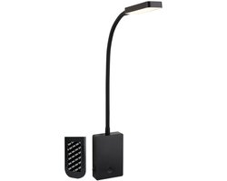 BRILONER Cielo – Wandlamp oplaadbaar – led bettlamp – leeslamp – dimbaar & touch – zonder stroomaansluiting – acculamp – 2W – zwart