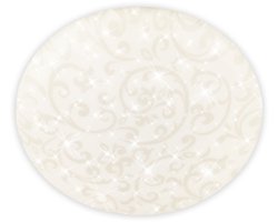 BRILONER Nebo - LED Plafondlamp - met neutraal wit licht - bloemen decor - sterrenhemel effect - Ø27.8cm - wit