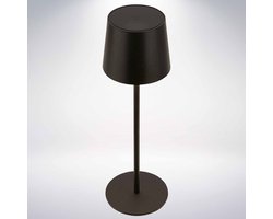 BRILONER Suta - LED Tafellamp Oplaadbaar – dimbaar – draadloos – 33cm hoog – IP44 – voor binnen & buiten – op batterij – zwart