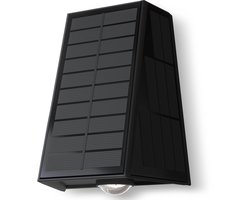 Calex Matera Solar Wandlamp - 2 Stuks - Up & Down Tuinverlichting - Zonne-energie - Warm Wit Licht - Zwart