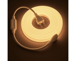 COB LED Strip - Warm Wit 2700k - 3 Meter - 800Lumen per meter - 220V - Waterdicht(IP65) - Plug&Play