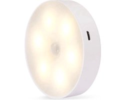 Draadloze Ledlamp Met Bewegingssensor - Wandlamp Binnen - Oplaadbare Muurlamp - Warm Wit Licht