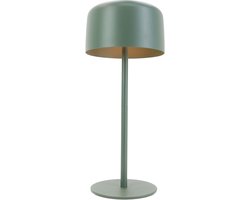EGLO Roccanova Tafellamp - Oplaadbaar (tot 22 uur licht) - Solar - 30 cm - Groen - Draadloos - Dimbaar - Binnen en Buiten