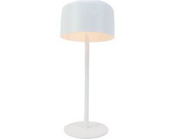 EGLO Roccanova Tafellamp - Oplaadbaar (tot 22 uur licht) - Solar - 30 cm - Wit - Draadloos - Dimbaar - Binnen en Buiten