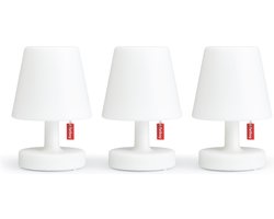 Fatboy Edison the Mini - 3 Kleine Witte Tafellampjes - Oplaadbare Bedlampjes - Slaapkamer lamp nachtkastje - Draadloos