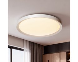 Froadp 36W LED-plafondlamp rond paneel Ø280*H30 mm plafondlamp plat vochtbestendige lamp vochtbestendige lamp warm wit IP44 werkplaats kantoor badkamer