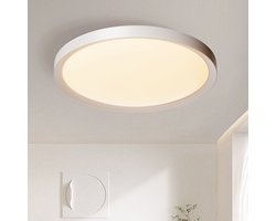 Froadp 72W led plafondlamp rond paneel Ø450*H33mm plafondlamp plat vochtbestendige lamp vochtbestendige lamp warm wit IP44 werkplaats kantoor badkamer