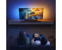 Glowinh Premium TV Backlight LED Verlichting 55-65 inch – 60 LEDs per meter – Ledstrips - Led Strip - Luxe Ambilight & Ambient Light – Slimme Appbediening via Tuya / Smart Life – Ideaal voor Gaming, Films & Series – Alexa & Google