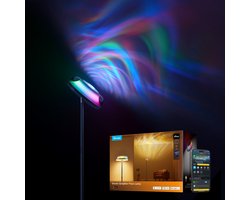 Govee slimme vloerlamp 170 cm Matter RGBICWW - ripple wall wash verlichting - drie lichtzones - projectieverlichting