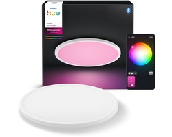 Hue Devote minimalistische plafondlamp M Gelijkmatige lichtverdeling ⌀42,1 cm Tot 2900 lumen Matwit kunststof