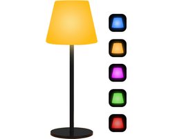 KRAFT Tafellamp Oplaadbaar - Draadloos en Dimbaar - 8 Kleuren - IP65 Waterdicht - Tafellamp Slaapkamer en Woonkamer